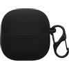kwmobile Custodia protettiva kwmobile per Xiaomi Redmi Buds 6 Lite - Custodia in TPU e silicone per custodia di ricarica degli auricolari - Custodia antiurto con moschettone - Nero