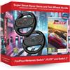 Funbox Media Nintendo Switch 2 Super Street: Racer - Pacchetto con gioco e doppio volante da corsa PAL PAL