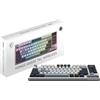 MSI Tastiera meccanica da gaming wireless MSI FORGE GK600 TKL (layout AZERTY) - Interruttori Cherry MX Red lineari, tasti sostituibili a caldo, illuminazione RGB, display da 1,06 pollici, funzionamento a 2,4 GHz/USB