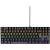 NOVA GAMING Tastiera meccanica da gaming NOVA GAMING Sculptor TKL, layout AZERTY, retroilluminazione RGB, switch rossi, 84 tasti, anti-ghosting (fino a 25 tasti), connessione USB, 12 animazioni LED, colore nero opaco