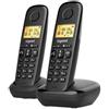 Gigaset Telefono cordless GIGASET Basic 100 DUO, colore nero
