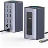 Baseus Stazione di ricarica e docking 12-in-1 USB-C, 100W, 4K HDMI, Ethernet