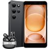 Blackview Smartphone Blackview-Oscal Wave 2C, 5", ultraleggero, senza contratto, incluso Hibuds6, Android 16, 12+32GB, Face ID, Dual SIM, risoluzione 1080P, custodia protettiva in TPU inclusa