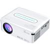 StarTech Proiettore Full HD X1 - Cinema domestico 1080p - Supporto 4K, Wi-Fi, Bluetooth - 300 lumen ANSI, LED - Correzione automatica della distorsione trapezoidale, messa a fuoco manuale - Android 9.0, 2GB+16GB - Bianco