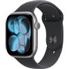 Apple Watch Series 11 GPS + Cellular 42mm Space Grey Aluminium Case with Black S