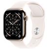 Apple Watch Series 11 GPS + Cellular 42mm Gold Titanium Case with Light Blush Sp