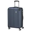 travelite valigia rigida media, espandibile, 4 ruote, CITY, trolley con superficie antigraffio, chiusura TSA, piega ad espansione, 68 cm, 78-86 l