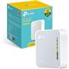 TP-Link Nano router WLAN TL-WR902AC AC750 (433 Mbit/s (5 GHz) +300 Mbit/s (2,4 GHz) (portatile, punto di accesso, adattatore TV, ripetitore, router, client, media, server FTP), bianco/grigio