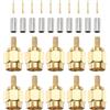 QUARKZMAN Connettore SMA Maschio A Crimpare, 10 Pezzi Spinotto Dritto A Crimpare Connettore RF SMA-J-1.5 Per Cavo Coassiale RG174 RG316 RG188 RG188A LMR100