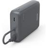 Hama Power Pack Travel con cavo, 10000mAh, 2 uscite: 2x USB-C, antracite