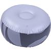 TOPINCN Cuscino Poggiapiedi Portatile per Poggiapiedi Gonfiabile in PVC per Campeggio All'aperto Sulla Spiaggia (GREY)
