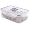 Lock & Lock 1Ltr Contenitore Rettangolare - Trasparente/Blu, 1 Pezzo (La Confezi