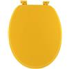 Tendance - Sedile WC in MDF da 18 pollici con chiusure in plastica - Senape - Bagno - Sedili WC universali - Coperchio WC