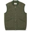 Universal Works Gilet Zip Waistcoat Uomo Olive