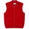 Universal Works Gilet Zip Waistcoat Uomo Scarlet