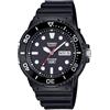 Casio Orologio analogico al quarzo da uomo con cinturino in resina MRW-230H-1E1VCF, Nero, Cinturino