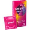 RECKITT BENCKISER H.(IT.) SpA Durex Pleasuremax Profilattici Stimolanti Easy-On con Rilievi e Nervature 6 Pezzi