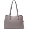 David Jones - Borsa a mano grande da donna con tracolla in pelle PU | Tote con manico lungo, formato A4, borsa a 3 scomparti, lezioni di scuola e lavoro quotidiano città classica elegante