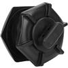 Eurowagens Valvola Di Scarico Per Barca Ricambio Matte Black PVC Resistente Per Kayak