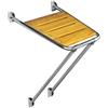 OSCULATI Plancetta di poppa per barca cm 45x45 acciaio inox e Iroko