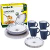 BRUNNER Set stoviglie Brunner Lunch Box Blue Ocean 16 pezzi piatti melamina