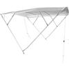 TREM Tendalina Barca o Gommone in Alluminio Verniciato 4 Archi Telo BIANCO waterproof
