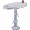 TREM Tavolo Ovale per barca o camper con base telescopica cm 77x51