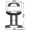 OSCULATI Fanale nero LED 360°
