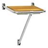 OSCULATI Plancetta di poppa per Barca cm 36x34 in acciaio inox e Iroko