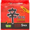 Nongshim Nong shim Shin Ramyun - Spaghetti istantanei piccanti - 5 pacchetti