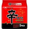 Nongshim Zuppa di noodle coreana Nongshim Shin Ramyun - Set di 5 (5 x 120 g)