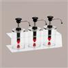 LUCGEL SRL Distributore Dosatore Salse e Creme Plexiglass 3 dispenser 950 ml Finitura Nera