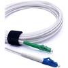 Elfcam® - Cavo Fibra Ottica LC/APC per LC/UPC Simplex Monomodale, OS2 9/125µm, Bianco (2M)
