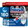 Finish Ultimate Infinity Shine Pastiglie Lavastoviglie, 160 Capsule Lavastoviglie, Detergenti per Lavastoviglie contro lo Sporco e i Residui Incrostati