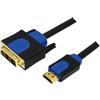 Logilink HDMI/DVI Cable M/M 2 m LogiLink 18+1pin [CHB3102]