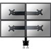 Newstar Supporto monitor NewStar - Braccio per monitor quadruplo LCD/LED/TFT fino a 27" max 32kg nero [FPMA-D700D4]