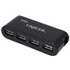 Logilink Hub usb Logilink 4 Porte con alimentatore nero [UA0085]