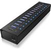 Icybox Hub usb IcyBox usb 3.0 IB-AC6113 13-porte con alimentazione [IB-AC6113]