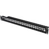 Digitus Patchpanel DIGITUS 1HE 24-Port, Modular Patchpanel schwarz [DN-91411]