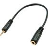 Lindy Adattatore audio Lindy 2,5M/3,5F 20cm 2,5mm M/3,5mm F [35698]