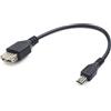Gembird Cavo usb Gembird usb A a Micro usb B M/F 0.15m nero [A-OTG-AFBM-03]