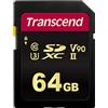Transcend 64GB Scheda SDXC Transcend 700S Class 10 UHS-II U3 V90 [TS64GSDC700S]