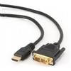 Gembird Cavo Gembird CC-HDMI-DVI-0.5M Hdmi a Dvi M/M 0,50m nero [CC-HDMI-DVI-0.5M]