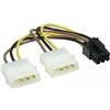 Gembird Cavo alimentazione interno Gembird CC-PSU-6 Molex (4-pin) / Pci-E (6-pin) M/F