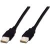 ASSMANN Cavo Assmann Electronic USB-A a USB-A M/M 1.8m nero [AK-300100-018-S]