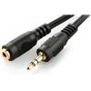 Gembird Cavo Audio Gembird CCA-421S-5M Jack 3.5mm a Jack 3.5mm M/F 5.00m Nero