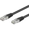 Goobay Cavo di rete goobay CAT5e 0,5m SF/UTP nero [68665]