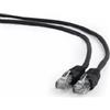 Gembird Cavo di rete Patch Gembird UTP Cat.6 0.25m Nero [PP6U-0.25M/BK]