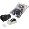 Logilink Connettore RJ45 CAT 6, schermato Spina dritta Poli: 8P8C MP0022 Nero LogiLink MP0022 100 pz. [MP0022]