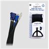Logilink Guaina avvolgicavi Logilink KAB0006 flessibile con velcro Nero/Grigio [KAB0006]